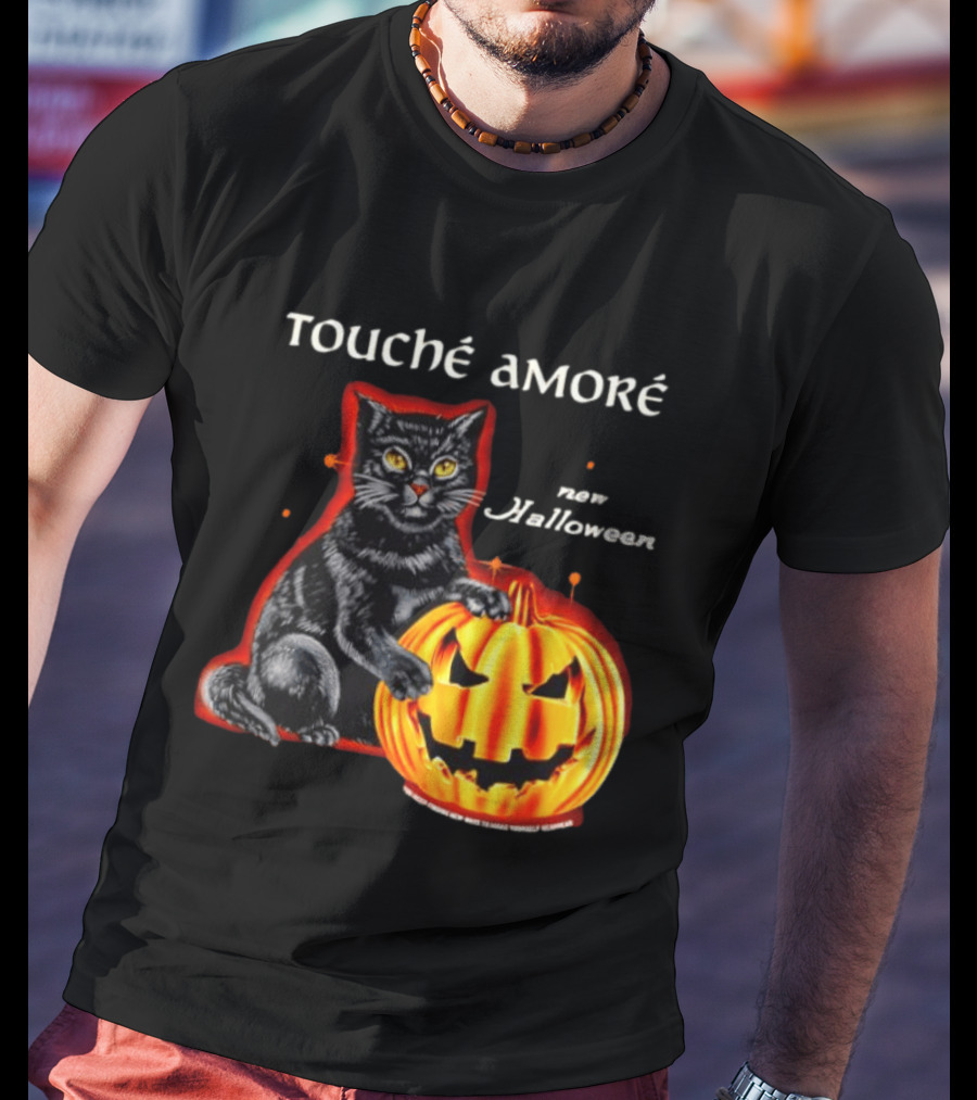Touche Amore Black Cat Jack O Lantern New Halloween You Keep Finding New Ways T-Shirt