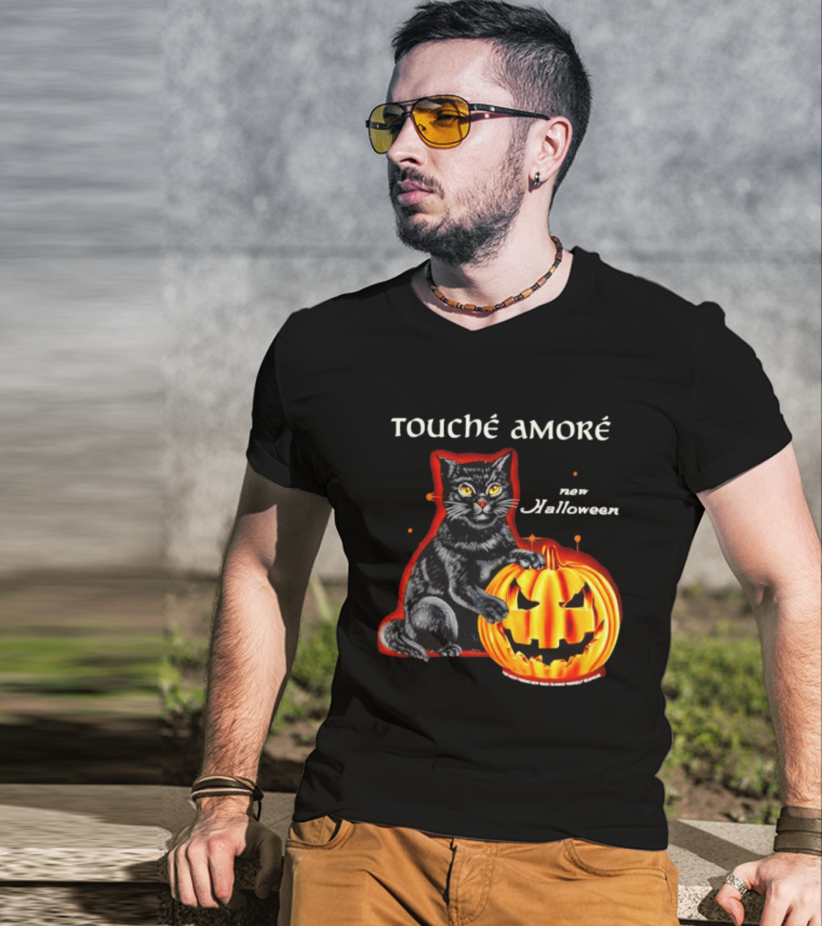 Touche Amore Black Cat Jack O Lantern New Halloween You Keep Finding New Ways T-Shirt