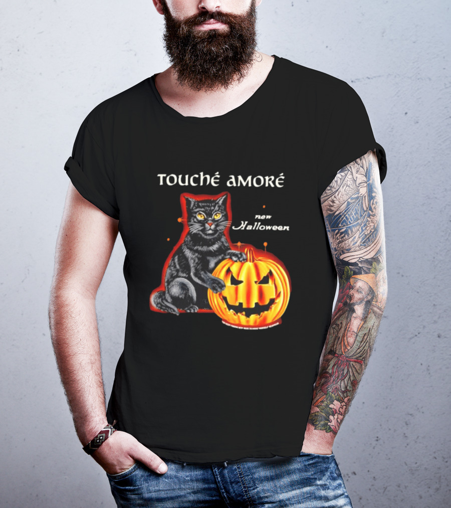 Touche Amore Black Cat Jack O Lantern New Halloween You Keep Finding New Ways T-Shirt