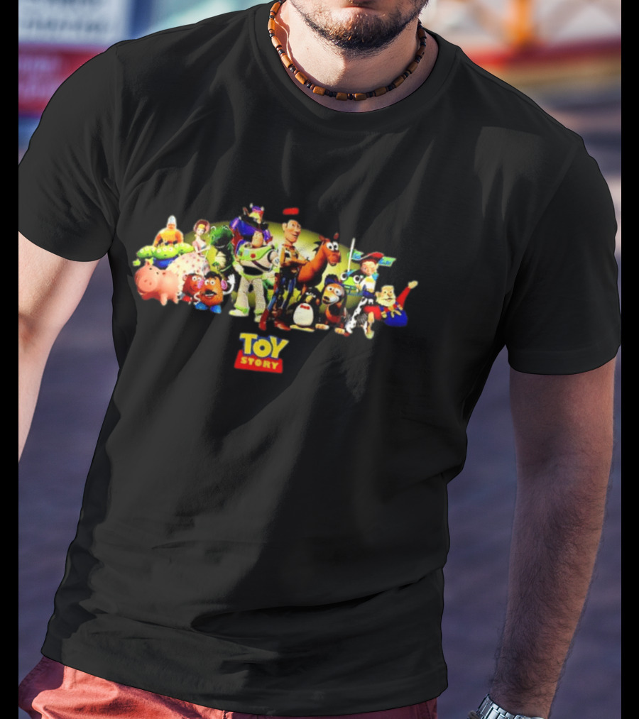 Toy Story Woody Buzz Lightyear Jessie Characters Pixar T-Shirt