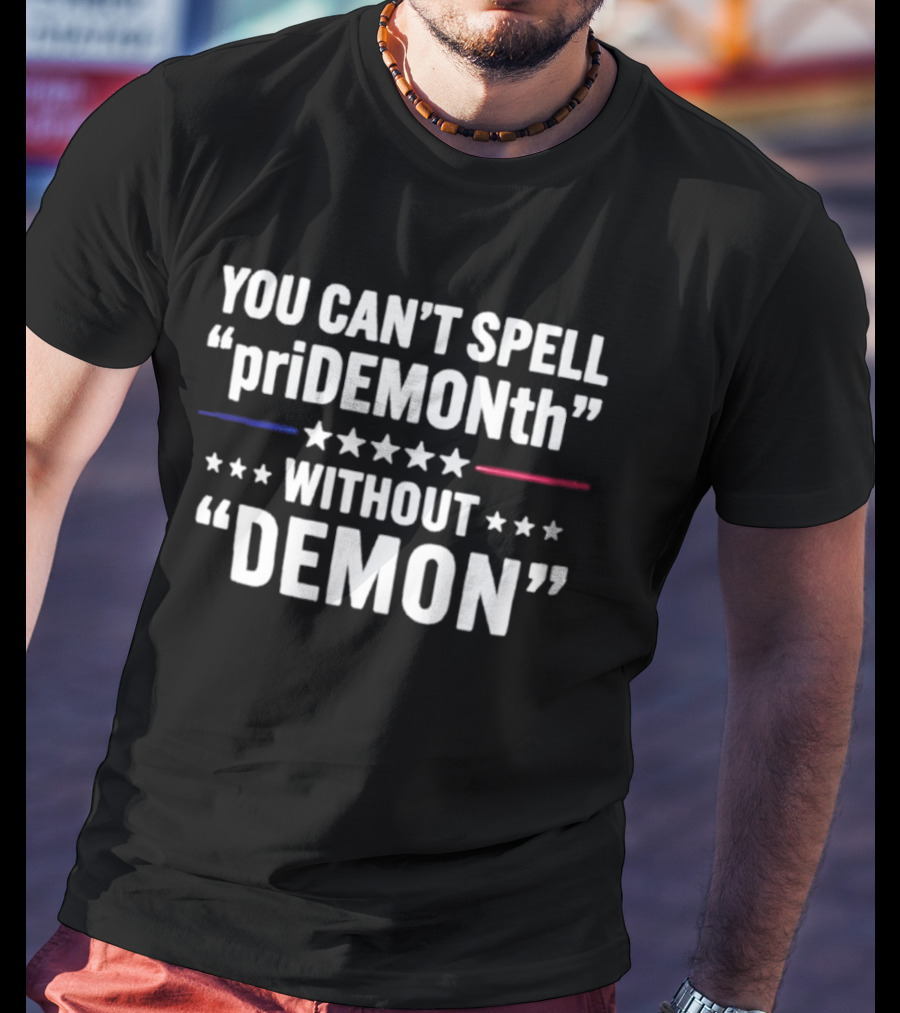 You Can't Spell Pridemonth Without Demon Stars T-Shirt