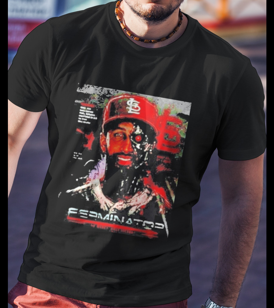 2026 St. Louis Cardinals Jose Fermin Ferminator Cyborg T-Shirt