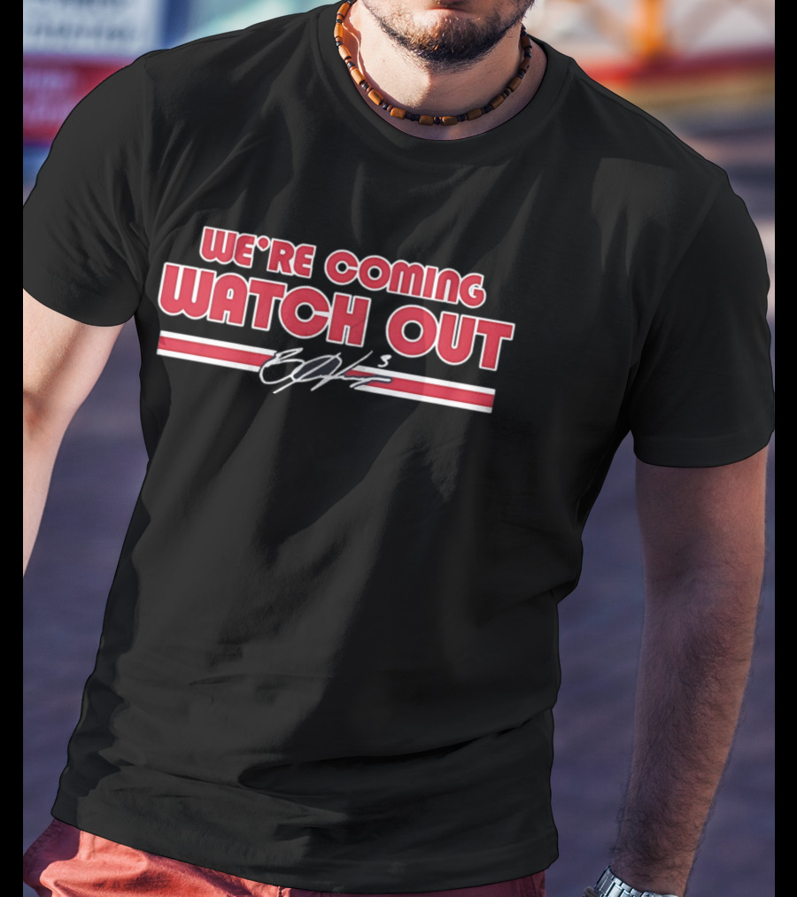 Brad Beal Signature We're Coming Out Washington Wizards T-Shirt