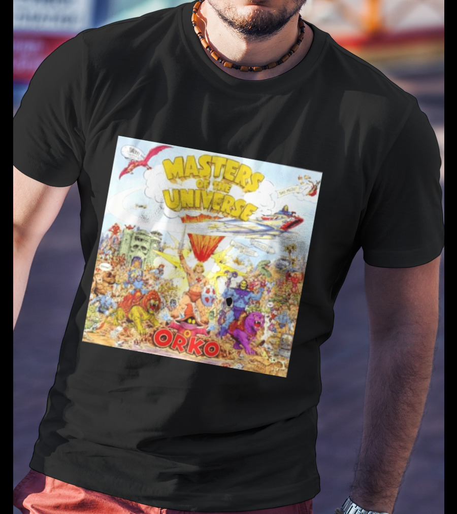 He Man Skeletal Orko Masters Of The Universe Vintage Comic Scene T-Shirt