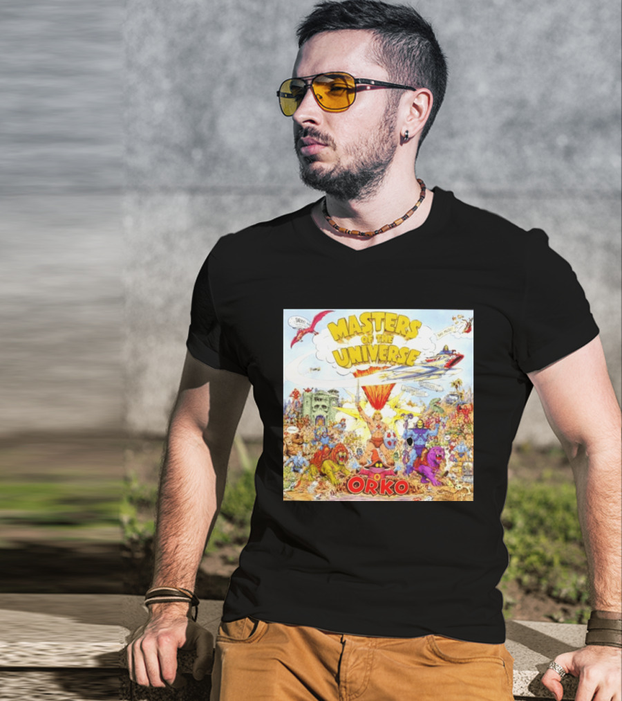 He Man Skeletal Orko Masters Of The Universe Vintage Comic Scene T-Shirt