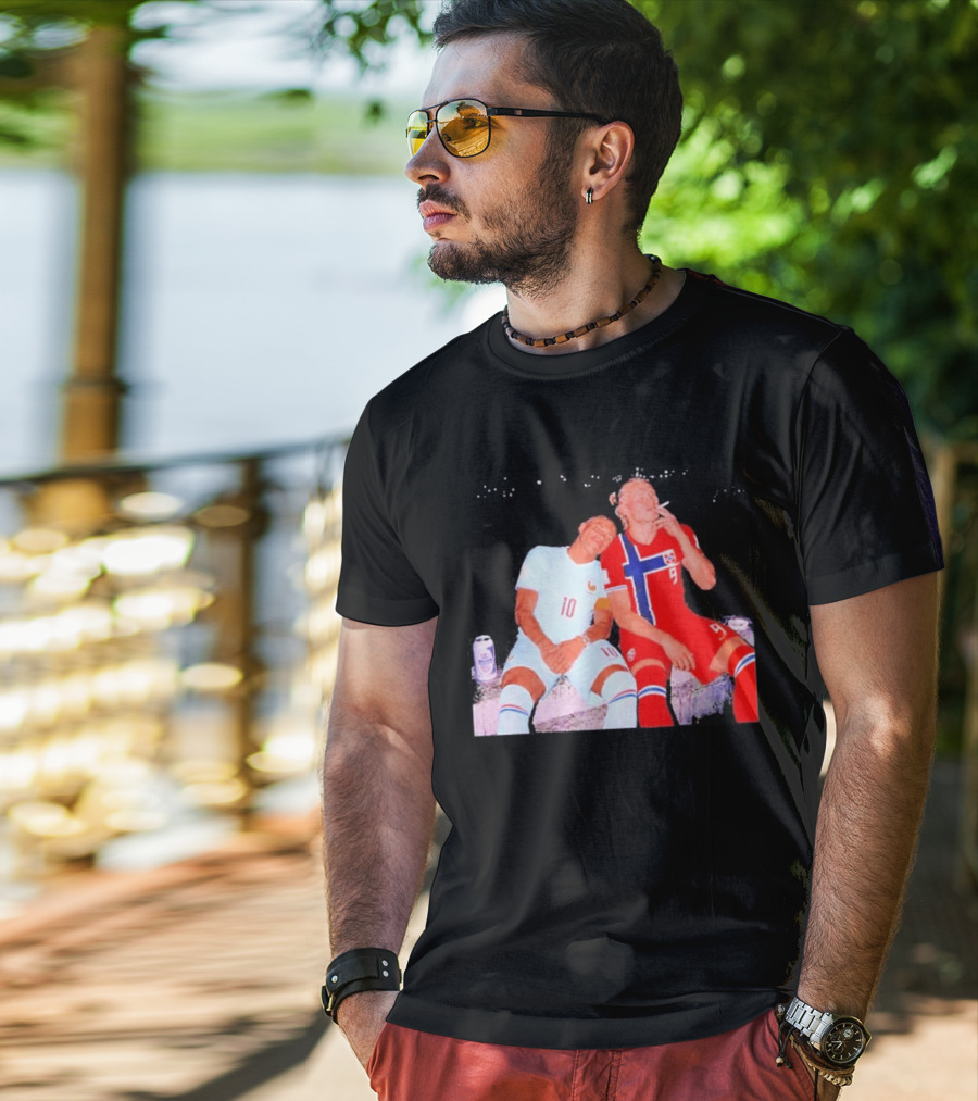 Kylian Mbappé France 10 Erling Haaland Norway 9 Soccer Friendship Fan T-Shirt