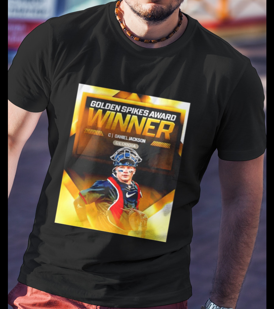 Golden Spikes Award Winner Daniel Jackson Georgia Catcher T-Shirt