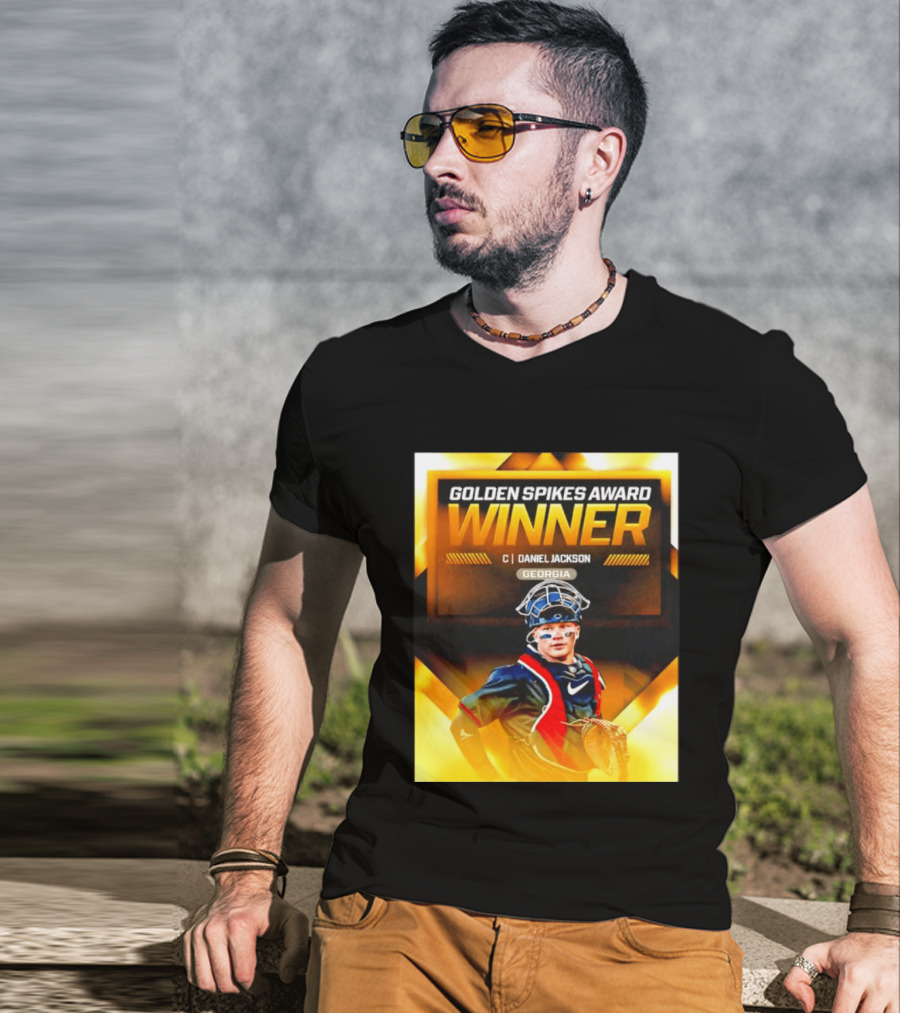 Golden Spikes Award Winner Daniel Jackson Georgia Catcher T-Shirt