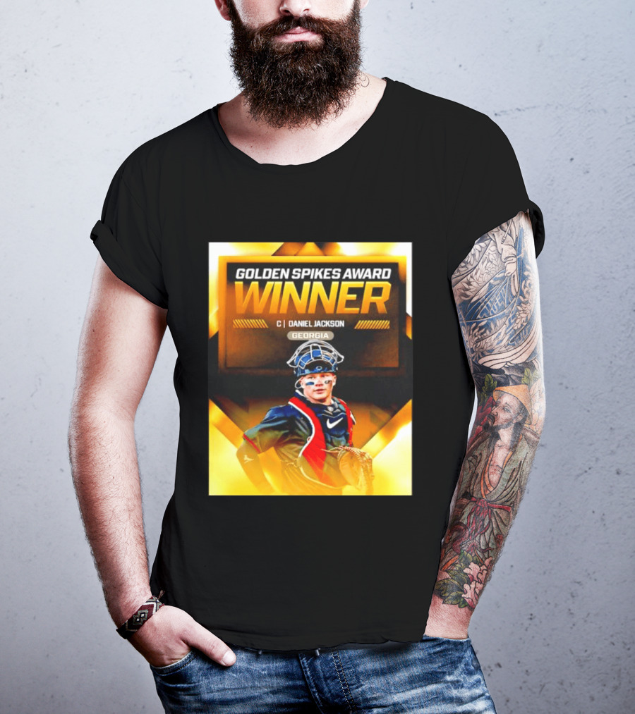 Golden Spikes Award Winner Daniel Jackson Georgia Catcher T-Shirt