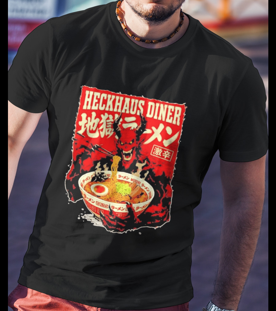 Heckhaus Diner Hell Ramen Devil Spicy Challenge T-Shirt