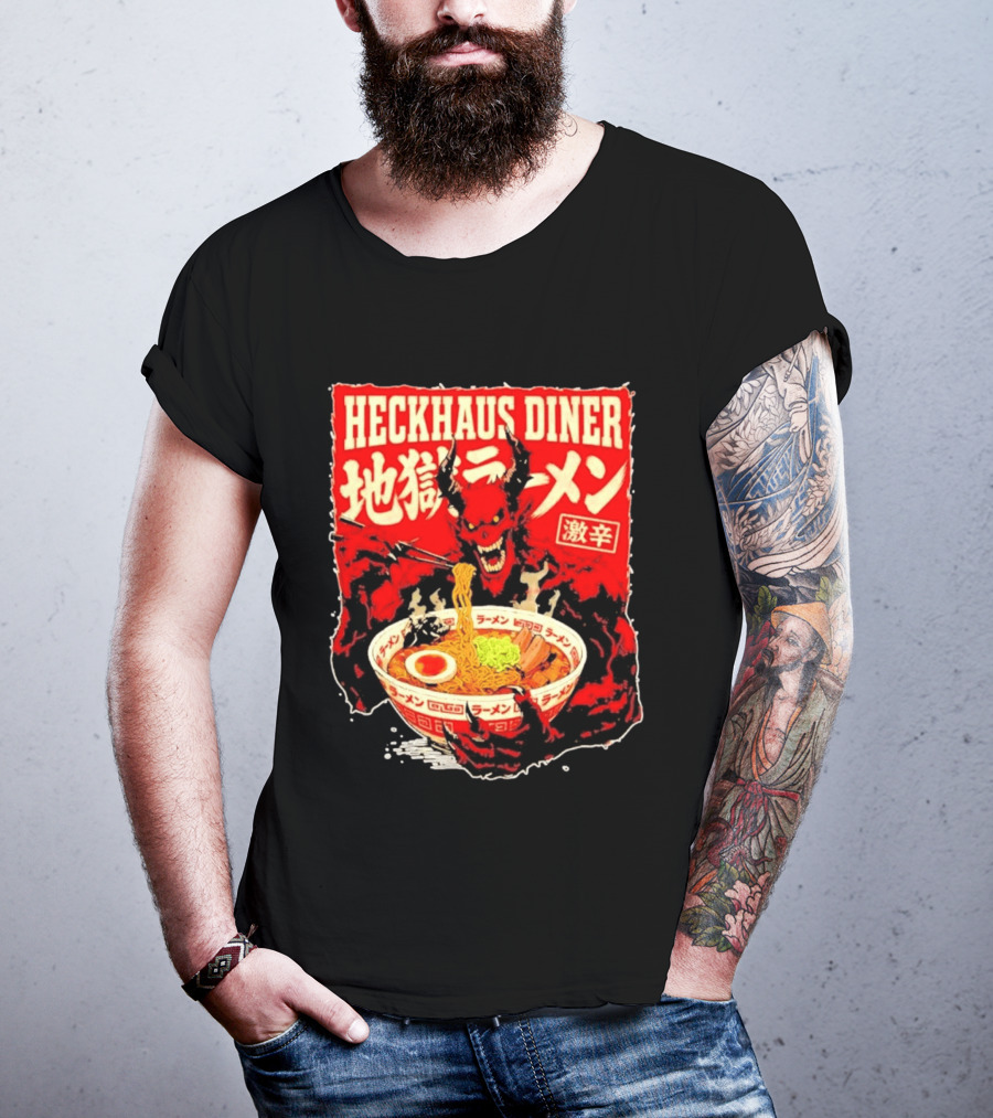 Heckhaus Diner Hell Ramen Devil Spicy Challenge T-Shirt