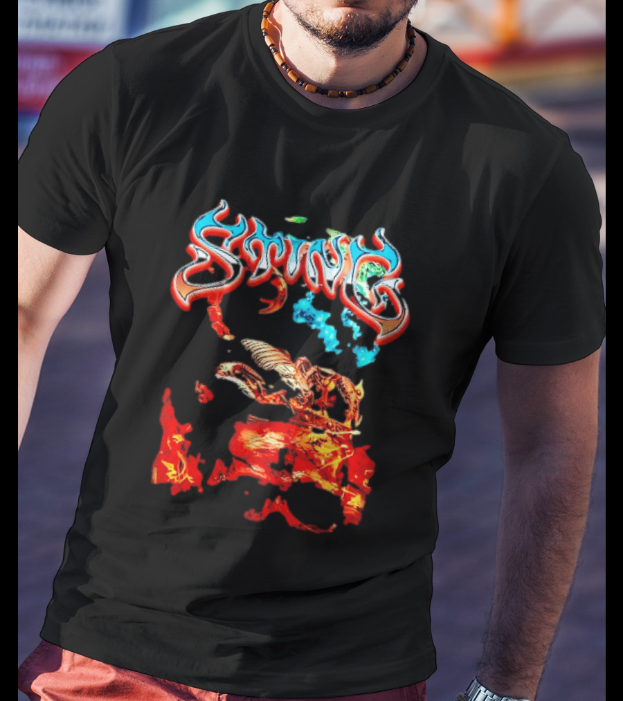Sting Scorpion Skull Flaming Space T-Shirt