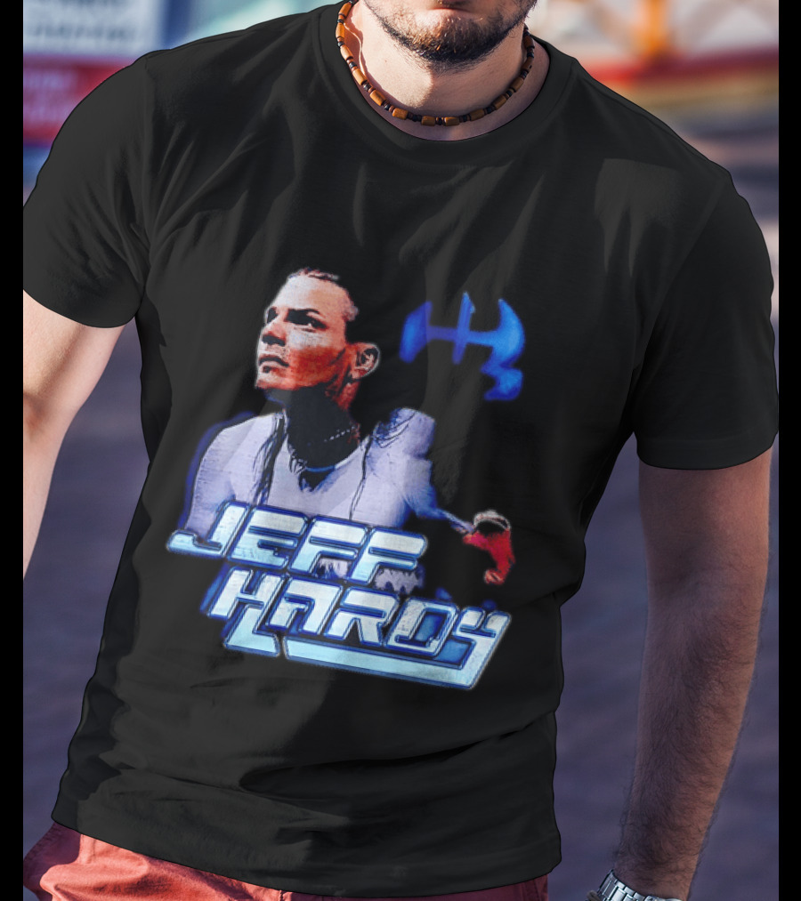 Jeff Hardy WWE Superstar Blue And Red T-Shirt