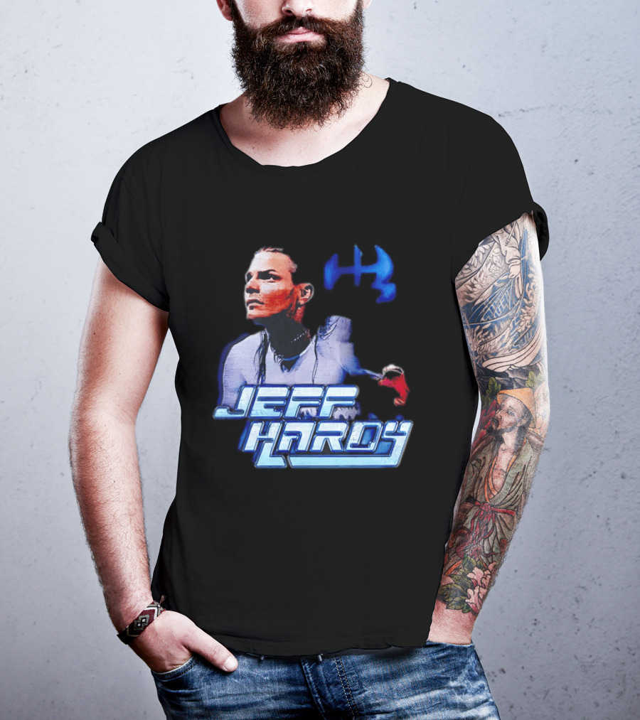 Jeff Hardy WWE Superstar Blue And Red T-Shirt