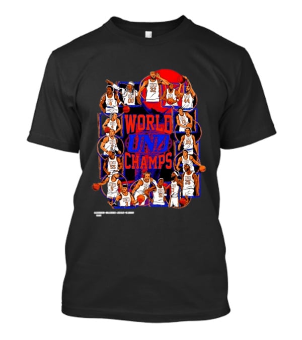 New York Knicks World Champs UND Basketball Players Team T-Shirt