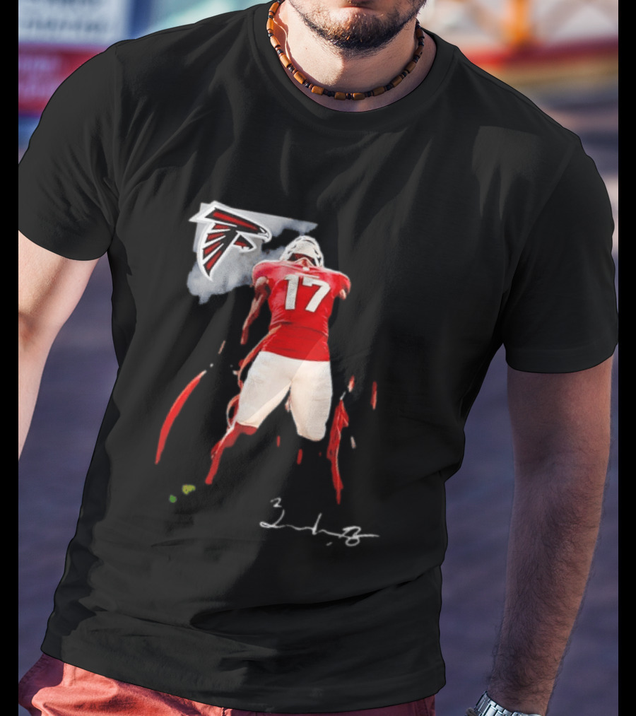 Atlanta Falcons Rookie Zachariah Branch Number 17 T-Shirt