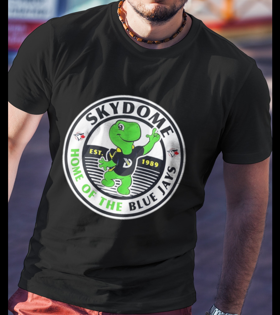Toronto Blue Jays SkyDome Turtle Est 1989 Home Of The Blue Jays T-Shirt