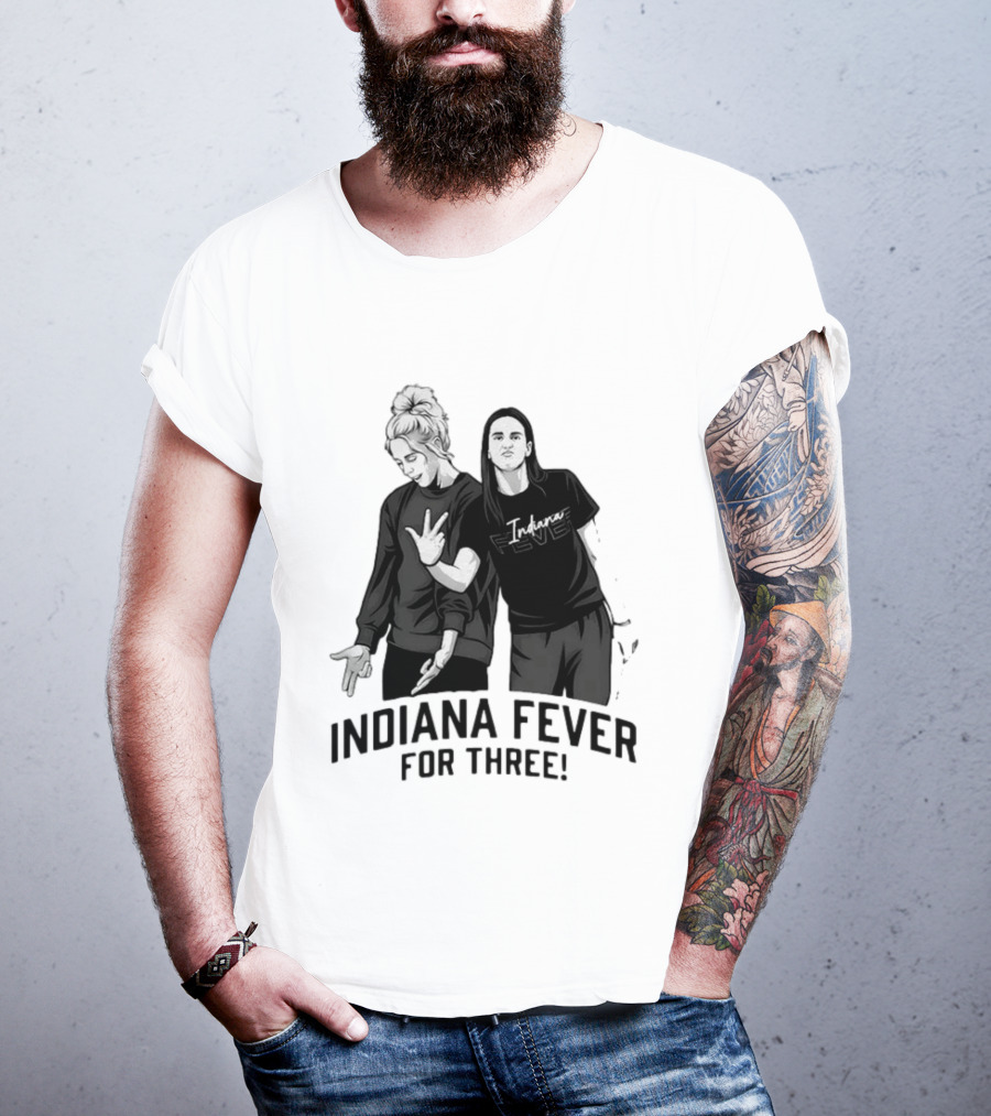 Caitlin Clark Sophie Cunningham Indiana Fever Basketball Team For Three T-Shirt