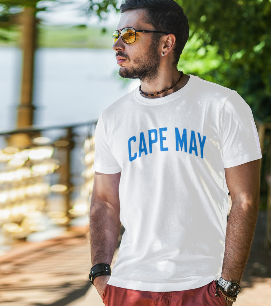 Cape May Beach Vacation Crewneck Cozy T-Shirt