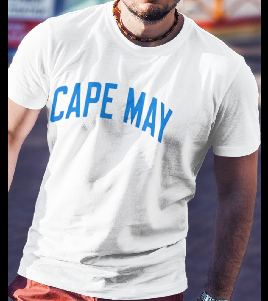 Cape May Beach Vacation Crewneck Cozy T-Shirt