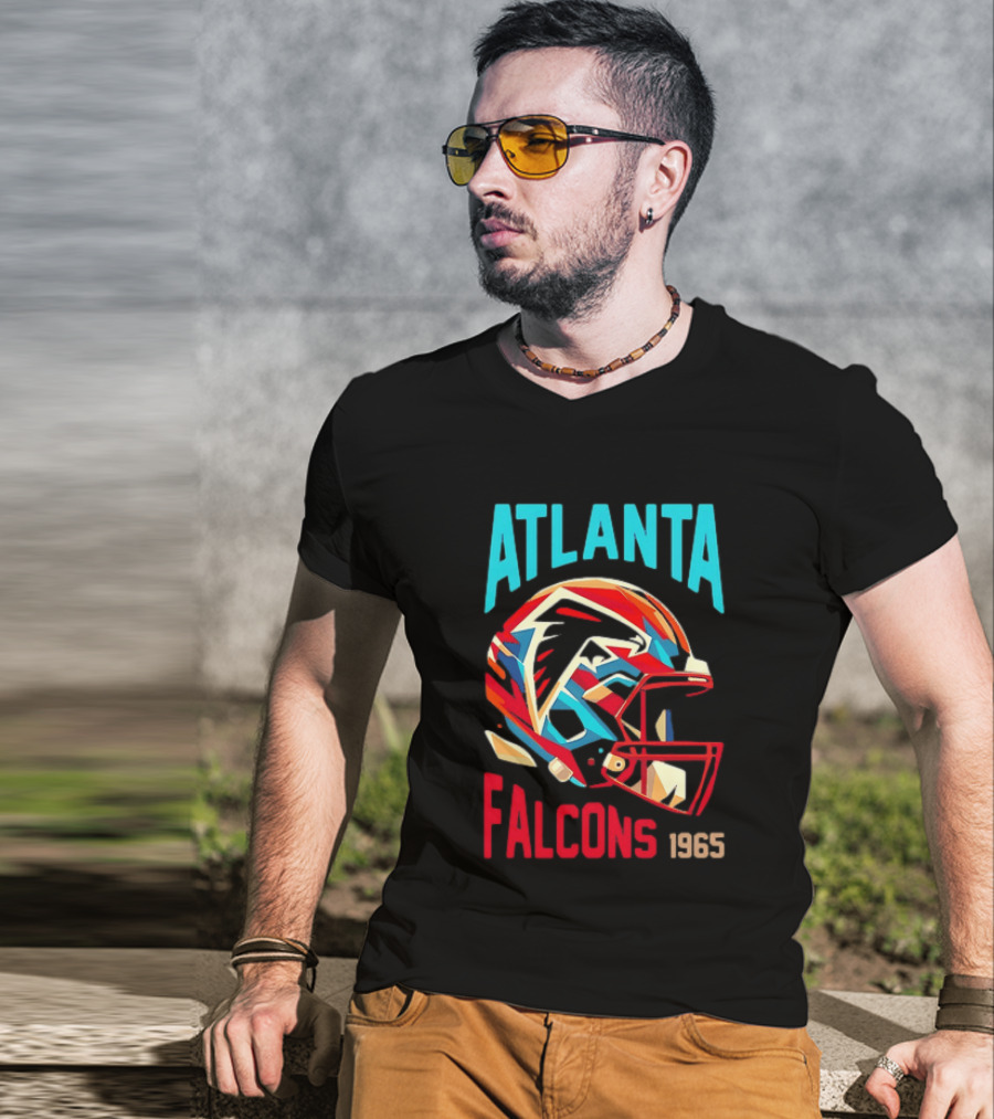 Atlanta Falcons 1965 Helmet Vintage Football Team T-Shirt