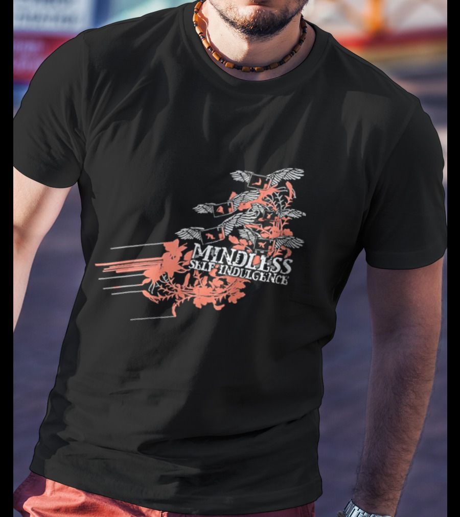 Band Mindless Self Indulgence Flying Monitors Floral Motifs T-Shirt