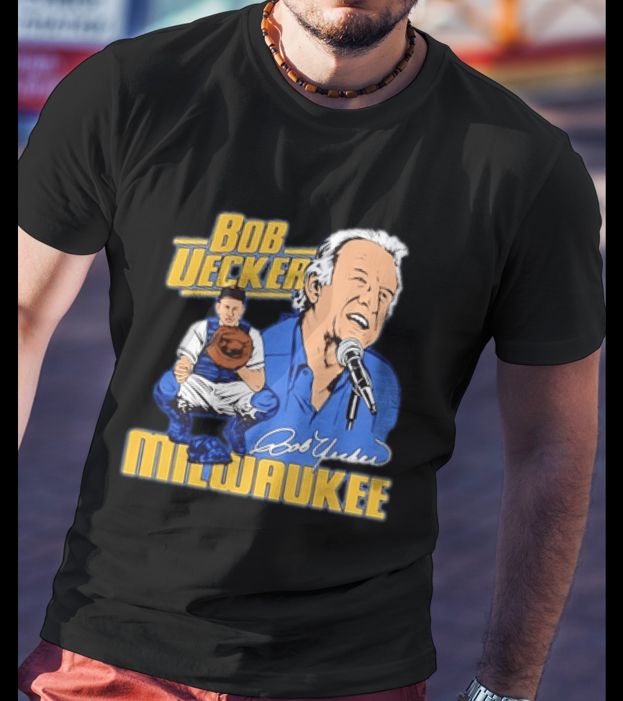 Bob Uecker Milwaukee Catcher Microphone 2026 T-Shirt