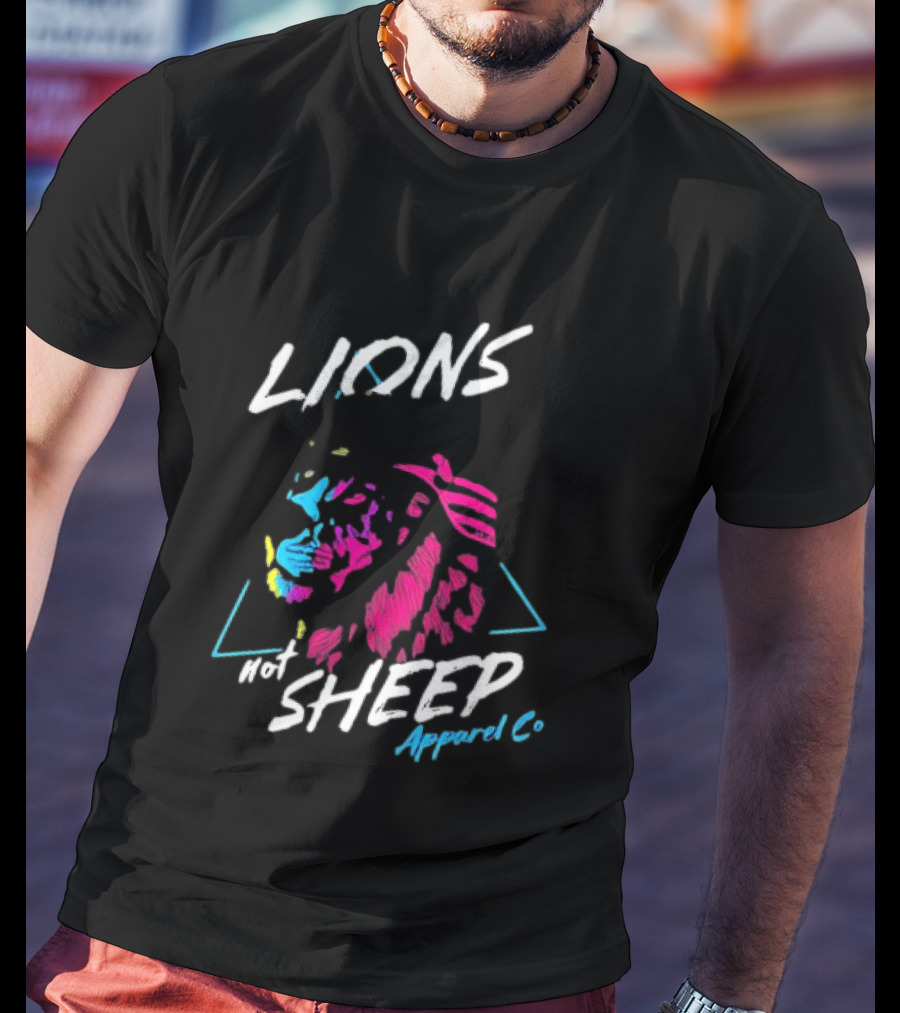 Lions Not Sheep Apparel Co Helmeted Lion T-Shirt