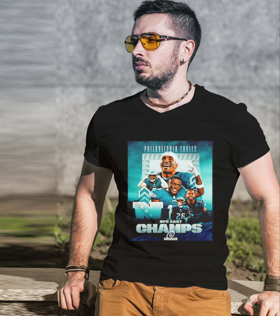 Philadelphia Eagles NFC East Champs 2022 Playoffs T-Shirt