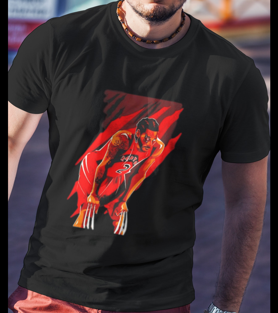 Kawhi Leonard Wolverine Claws Toronto Raptors 2 Jersey Return T-Shirt
