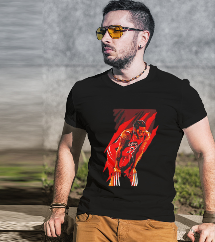 Kawhi Leonard Wolverine Claws Toronto Raptors 2 Jersey Return T-Shirt