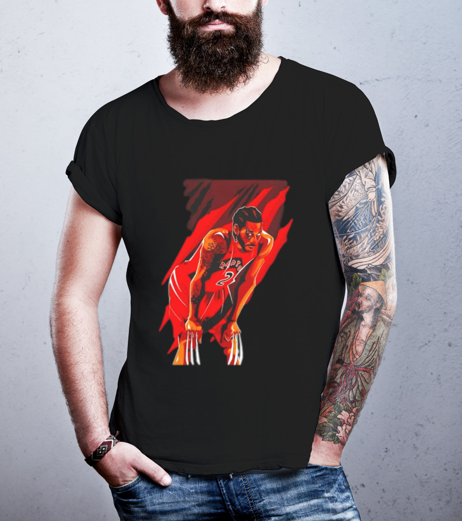 Kawhi Leonard Wolverine Claws Toronto Raptors 2 Jersey Return T-Shirt