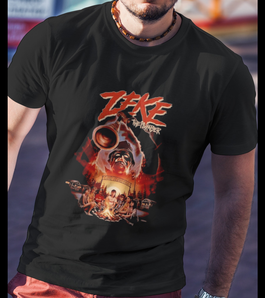 Zeke The Plumber Camp Anawanna Salute Your Shorts Horror Movie Mashup T-Shirt