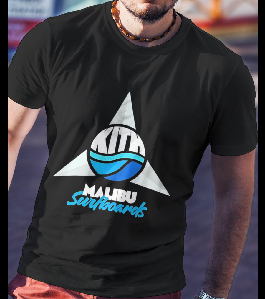 Kith Malibu Surfboards Triangular Wave Aesthetic T-Shirt