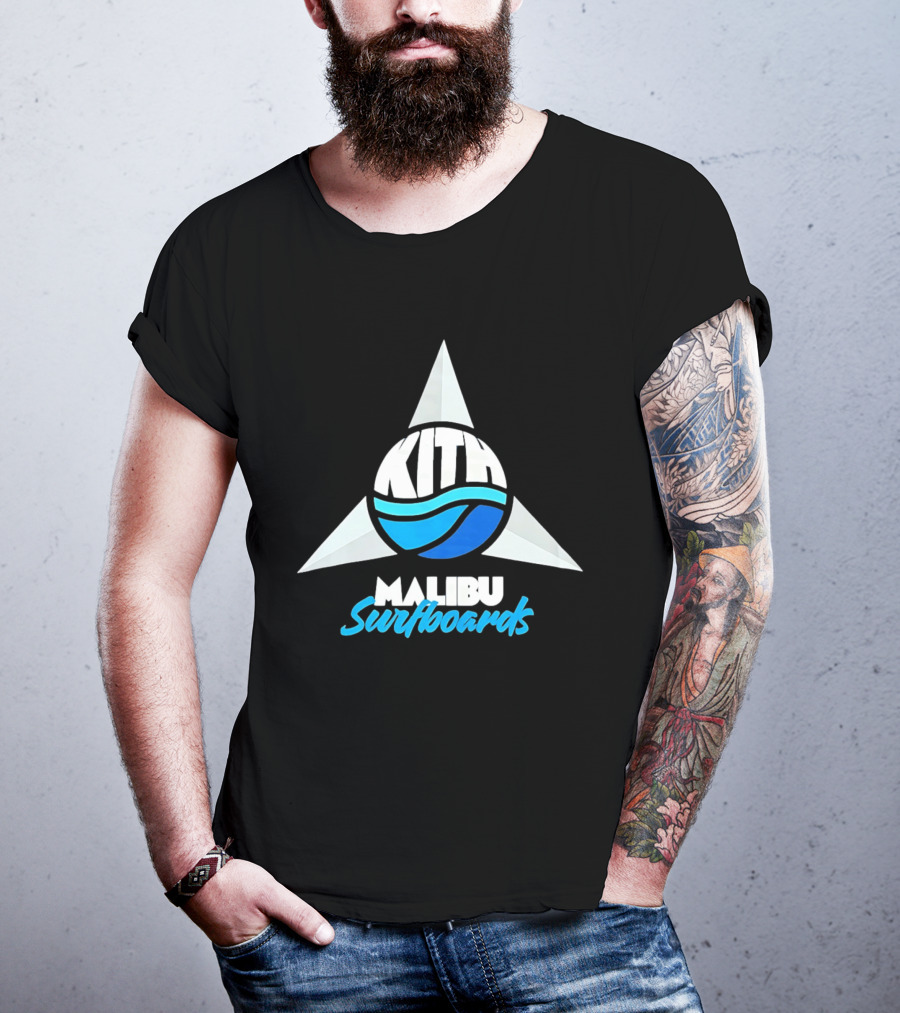 Kith Malibu Surfboards Triangular Wave Aesthetic T-Shirt