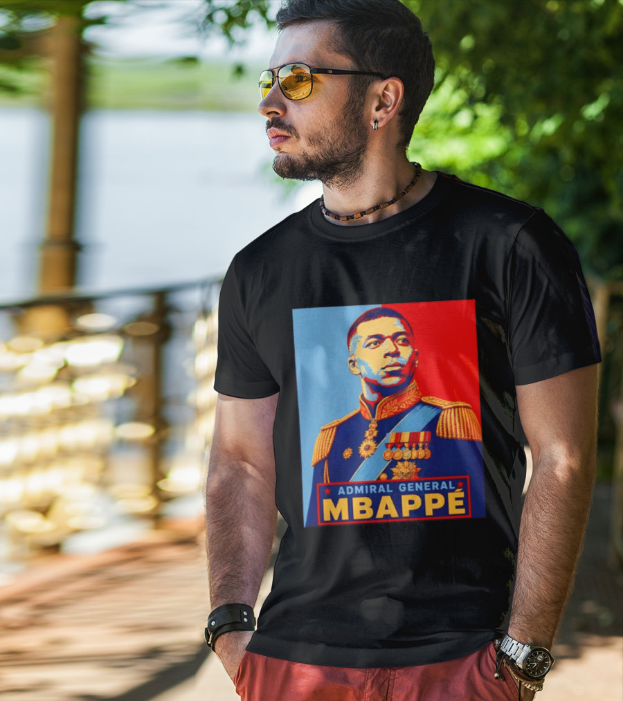 Admiral General Mbappe Propaganda Football T-Shirt
