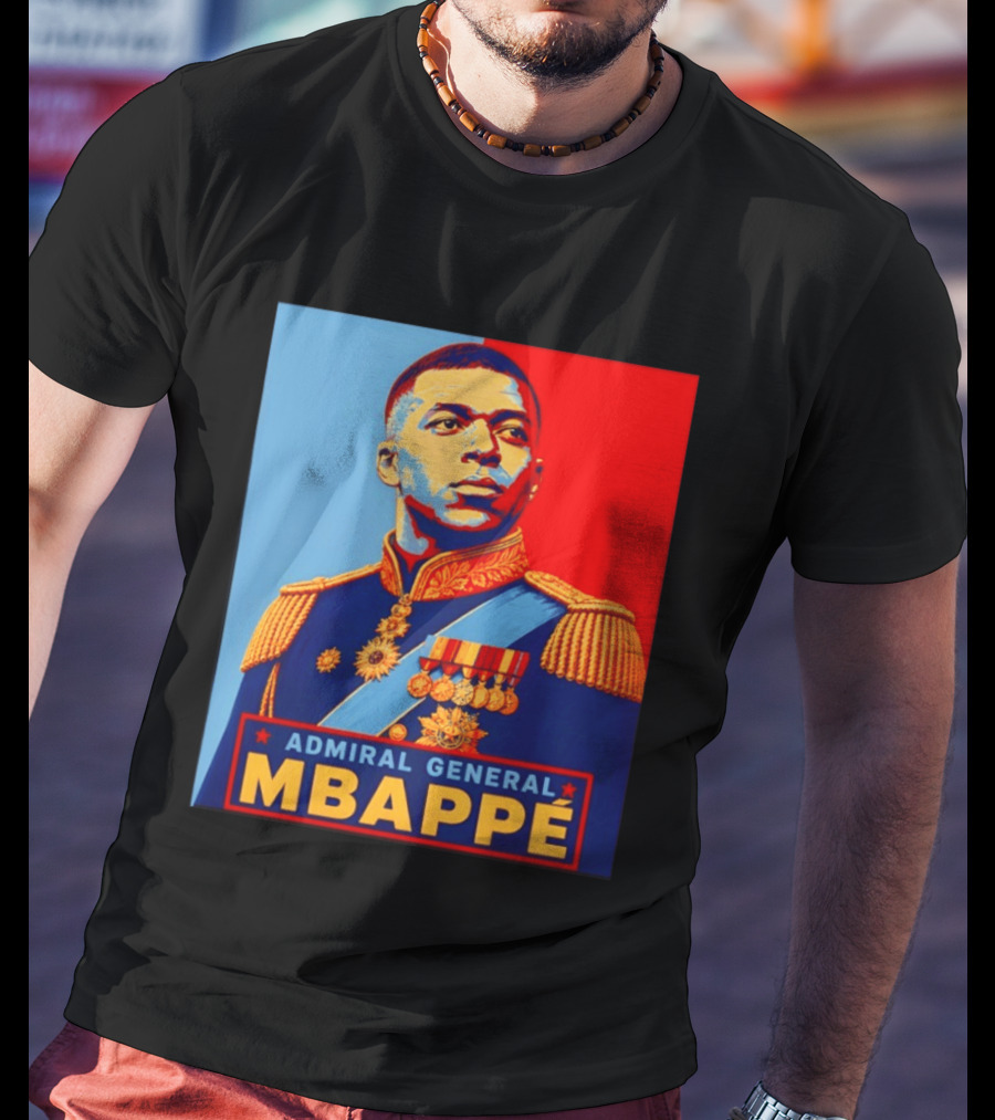 Admiral General Mbappe Propaganda Football T-Shirt