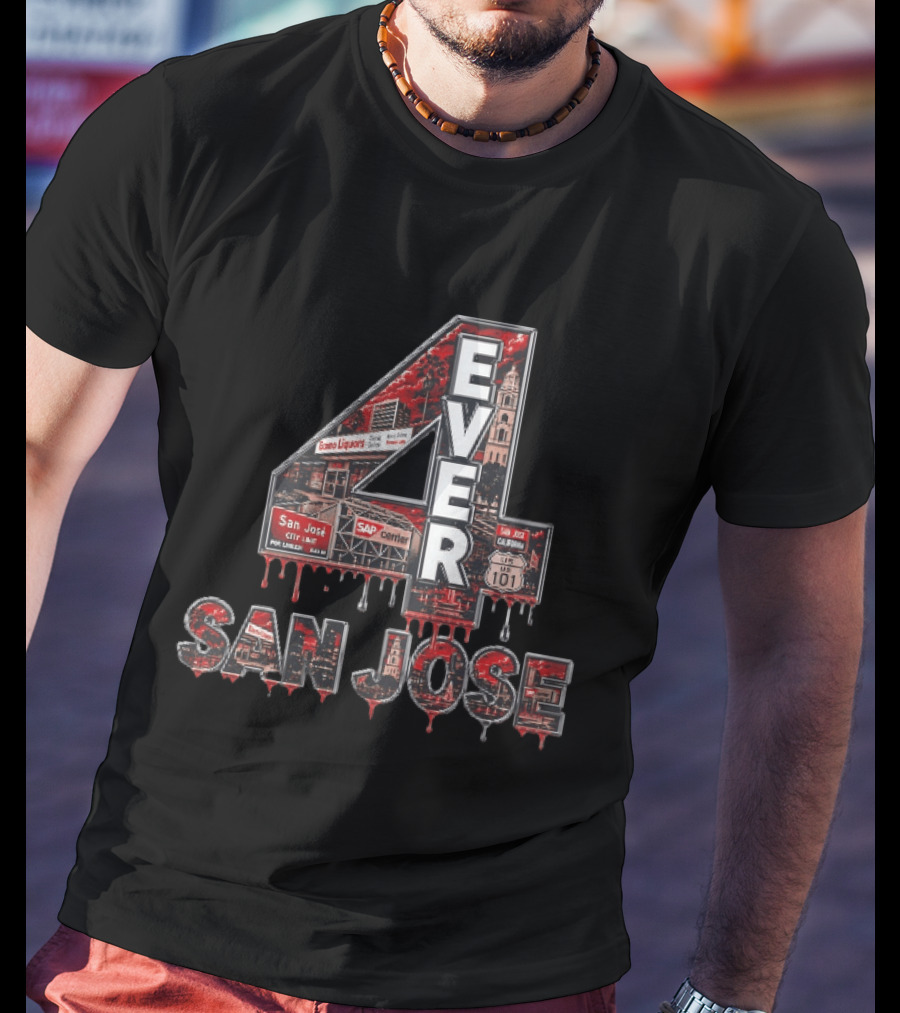 San Jose 4 Ever Econo Liquors SAP Center US 101 California T-Shirt