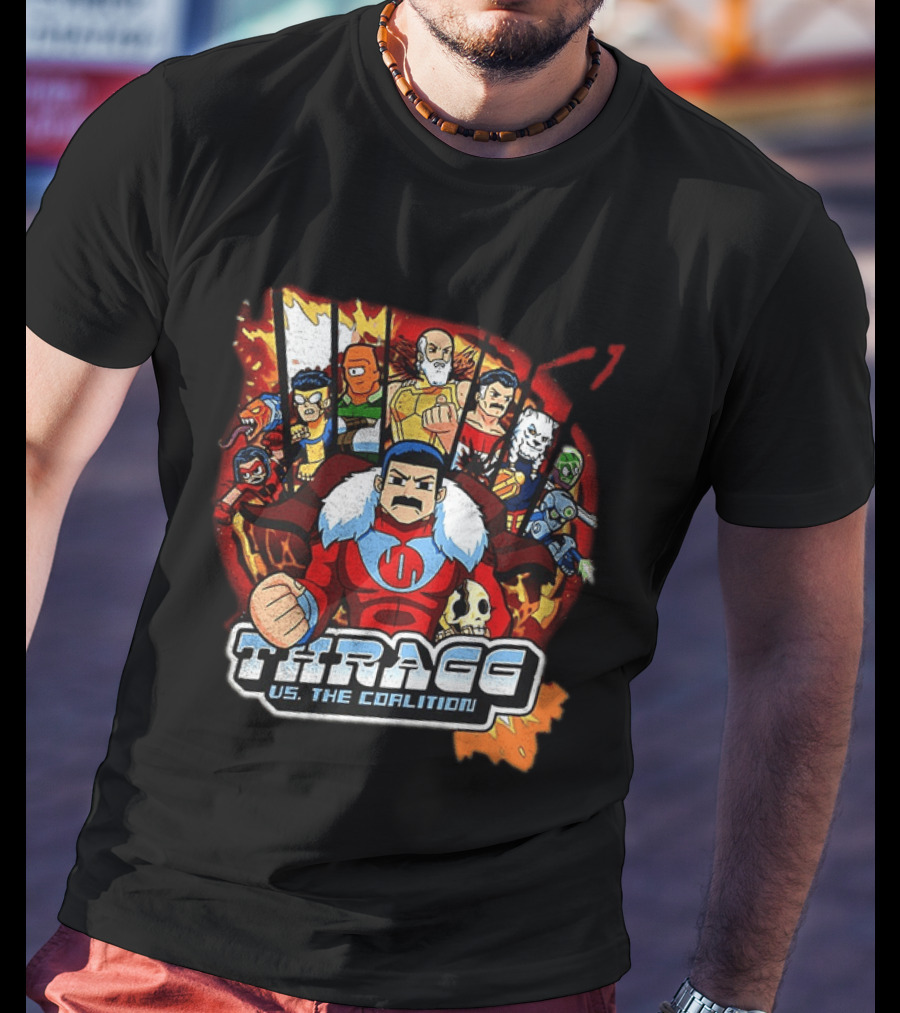 Thragg Vs The Coalition Invincible Scott Pilgrim Characters T-Shirt