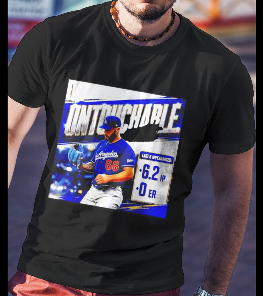 Los Angeles 66 Untouchable Last 6 Appearances 6.2IP 0ER T-Shirt