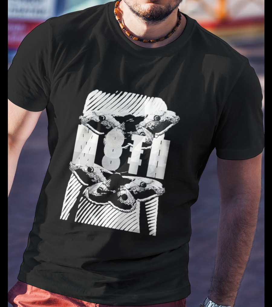 Moth Wings Reflective Optical Illusion T-Shirt
