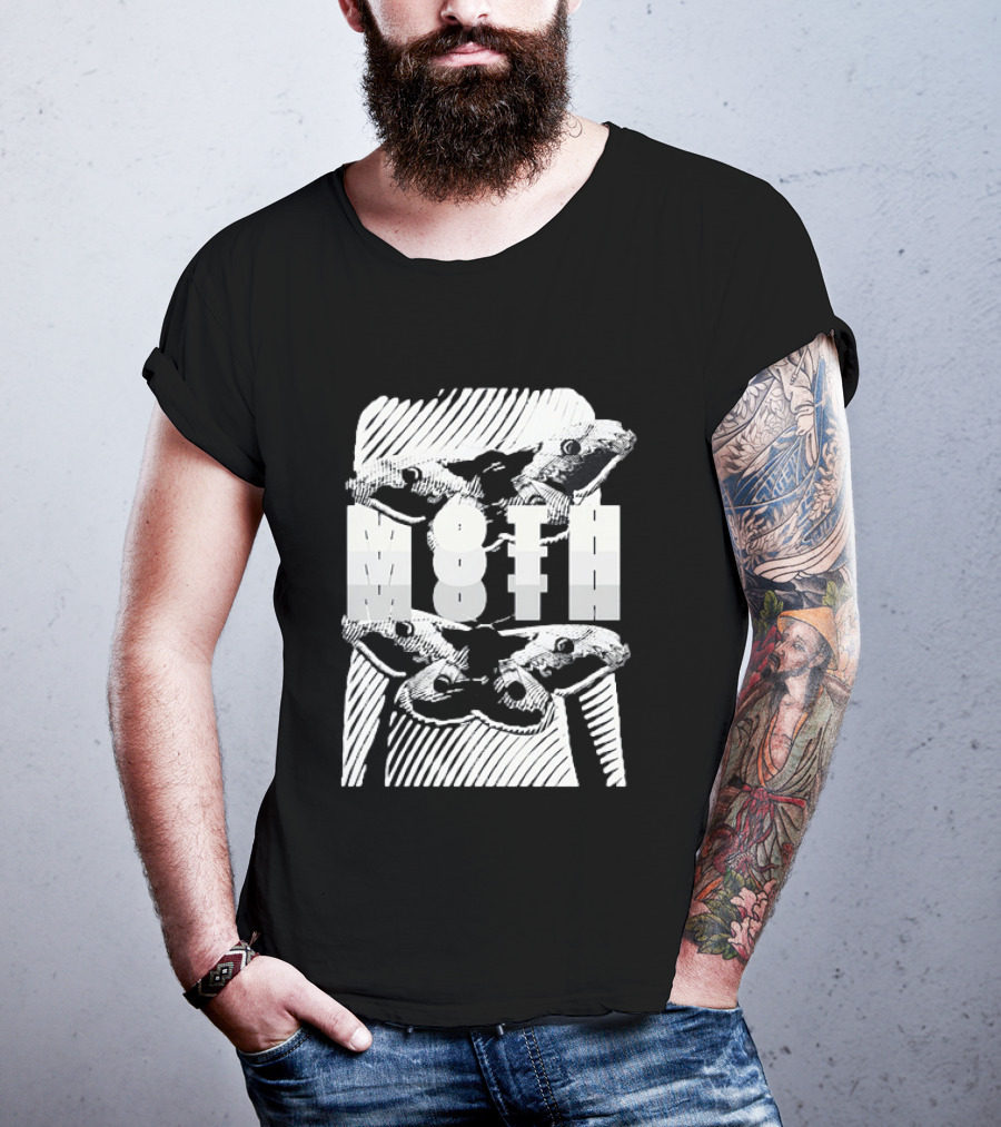 Moth Wings Reflective Optical Illusion T-Shirt