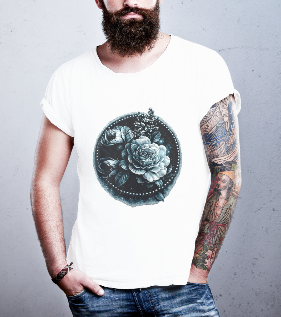Cape Fear Nevaeh Valentine Floral Muscle Peonies T-Shirt
