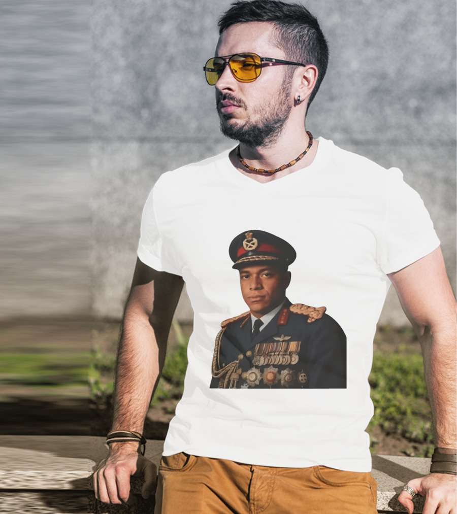 Kylian Mbappe Military Uniform Meme T-Shirt