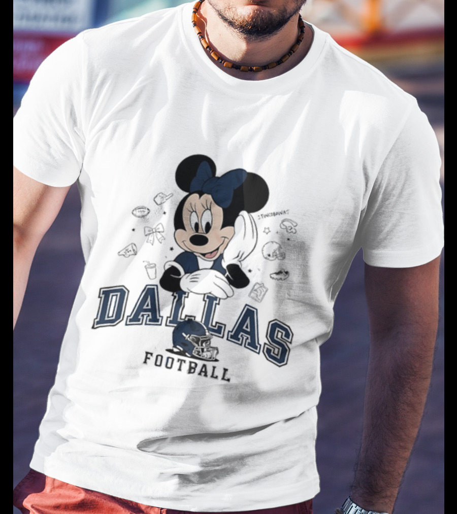Dallas Cowboys Minnie Mouse Football Collaboration T-Shirt