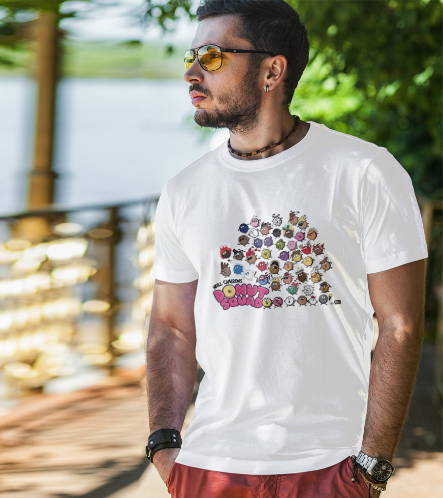 Mel Chenas Donut Squad Cute And Colorful Animated Characters T-Shirt