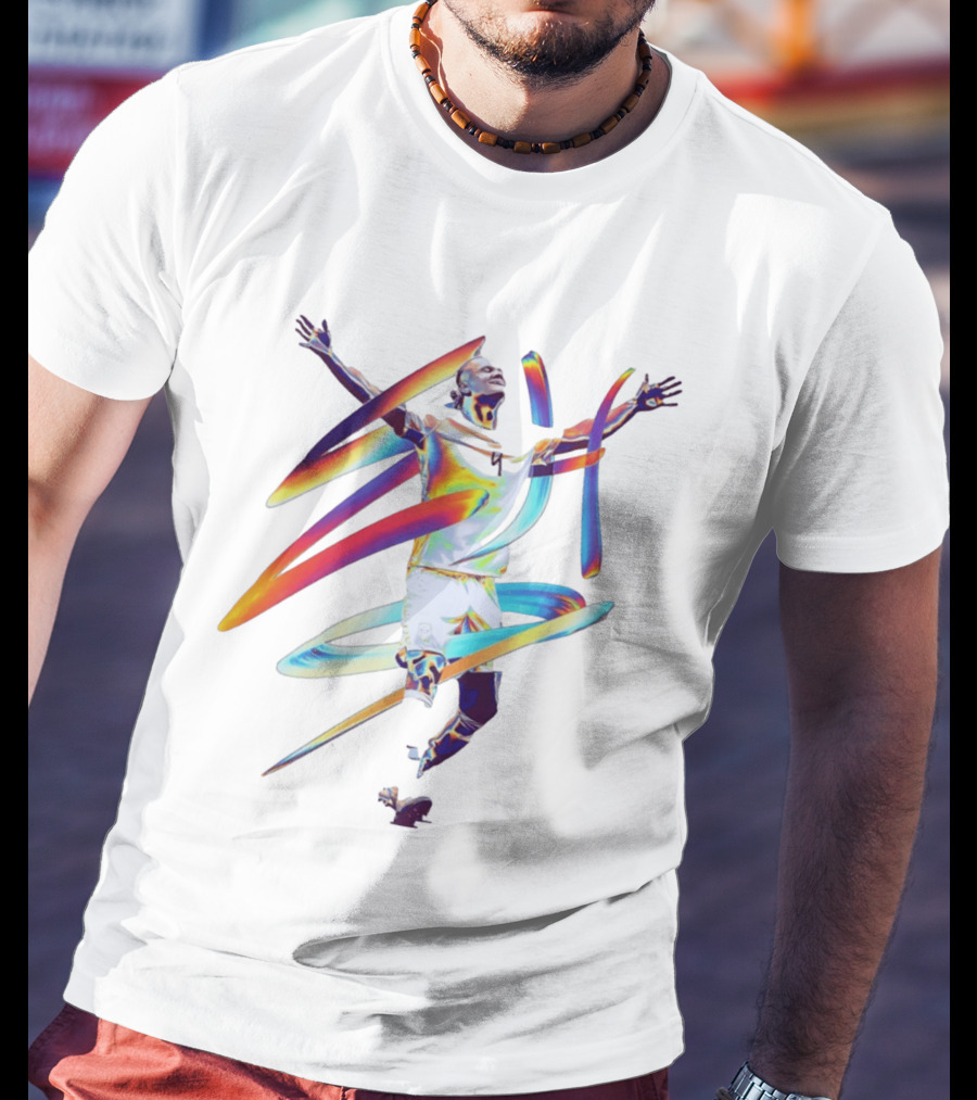 Haaland Goal Celebration Norway 9 Vibrant Energy Spiral T-Shirt