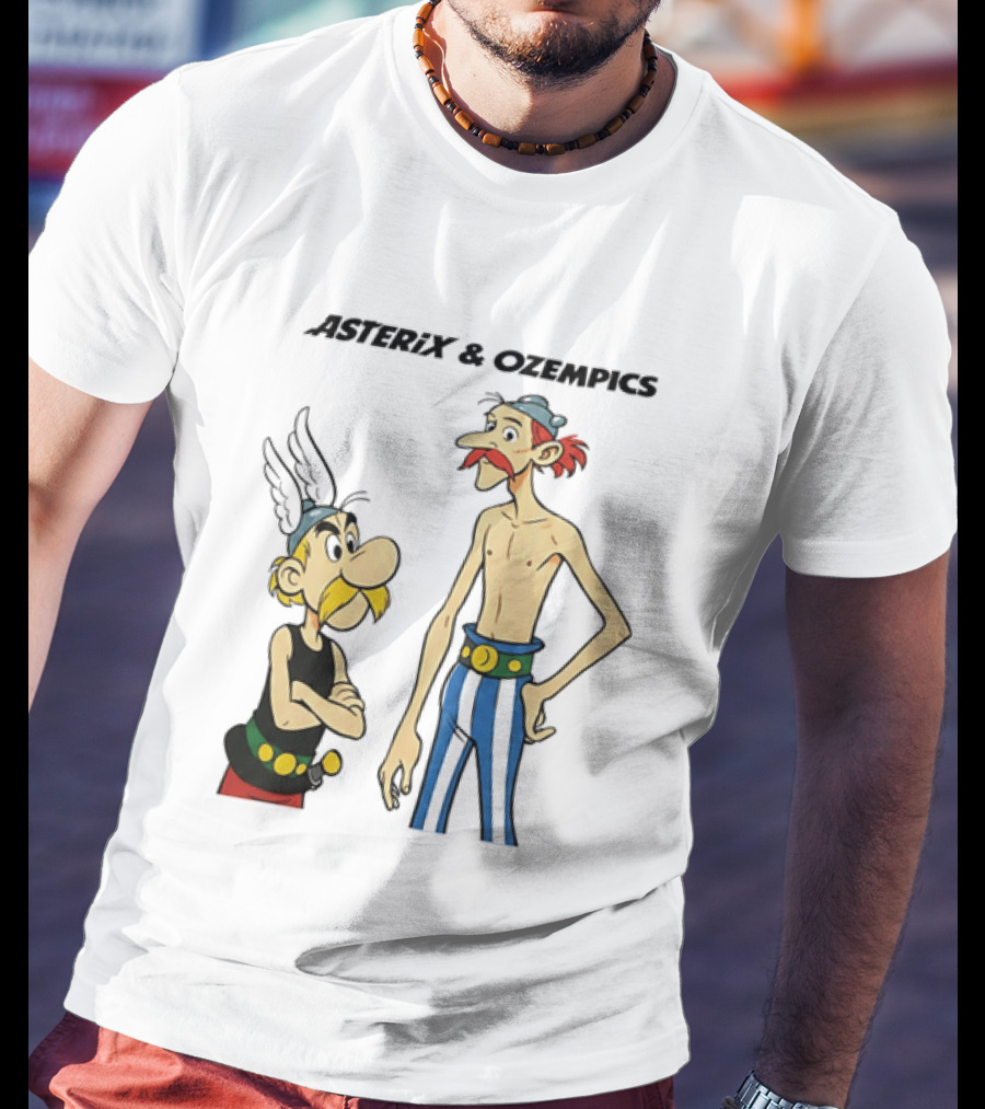 Asterix And Ozempics Thin Obelix Comic T-Shirt