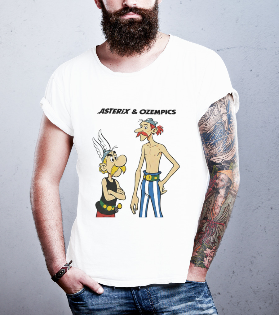 Asterix And Ozempics Thin Obelix Comic T-Shirt
