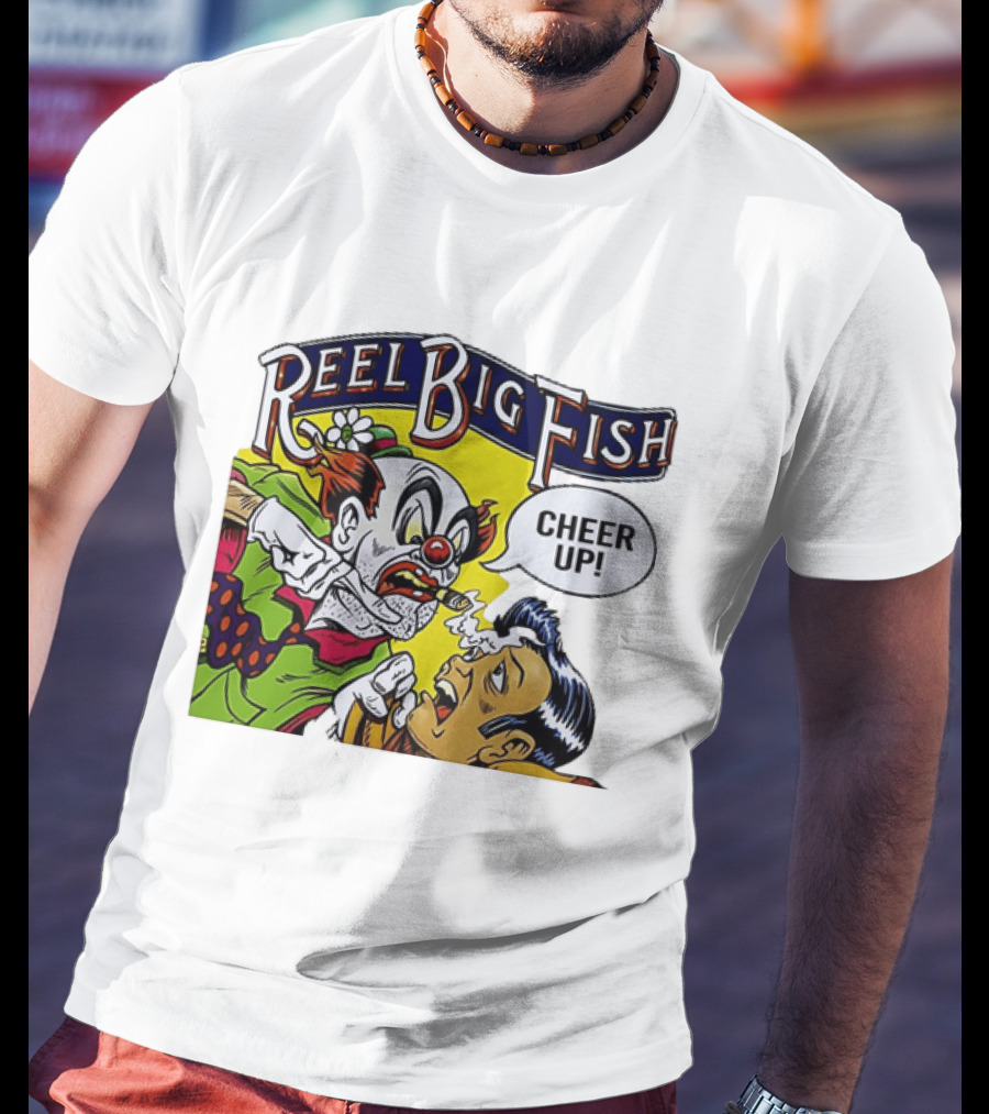 Reel Big Fish Cheer Up Clown Comic T-Shirt
